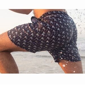 Birddogs For Your Boomstick Griffin Trident Lined Swim Athletic Shorts Navy XL